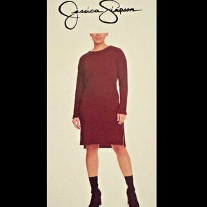 COPY - NWT Jessica Simpson Women's Long Sleeve Cozy Midi Dress Blue Sz S $50 EE…